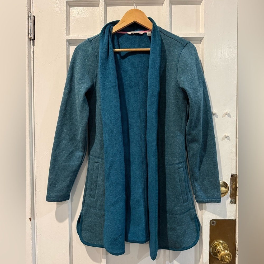 Isaac Mizrahi Teal Longline Cardigan